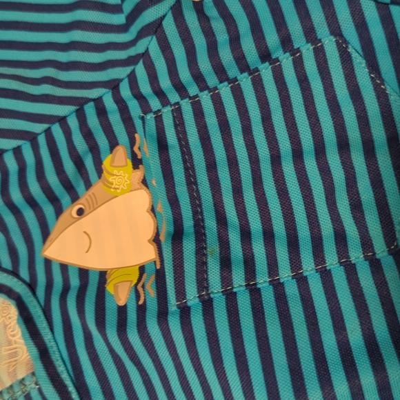 UV Skinz (cancer foundation) Rashguard Swimsuit and Swim Trunks 2-3T worn once - Picture 3 of 7